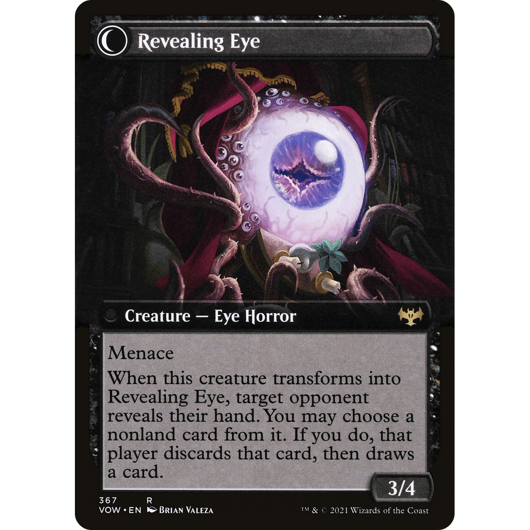 Concealing Curtains (Extended Art) (VOW-367) - Innistrad: Crimson Vow: (Extended Art, Double Faced Transform) Foil