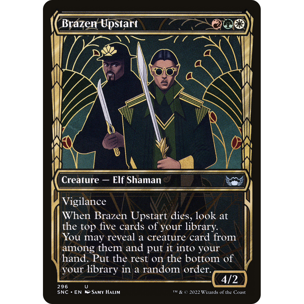 Brazen Upstart (Showcase) (SNC-296) - Streets of New Capenna: (Showcase) Foil