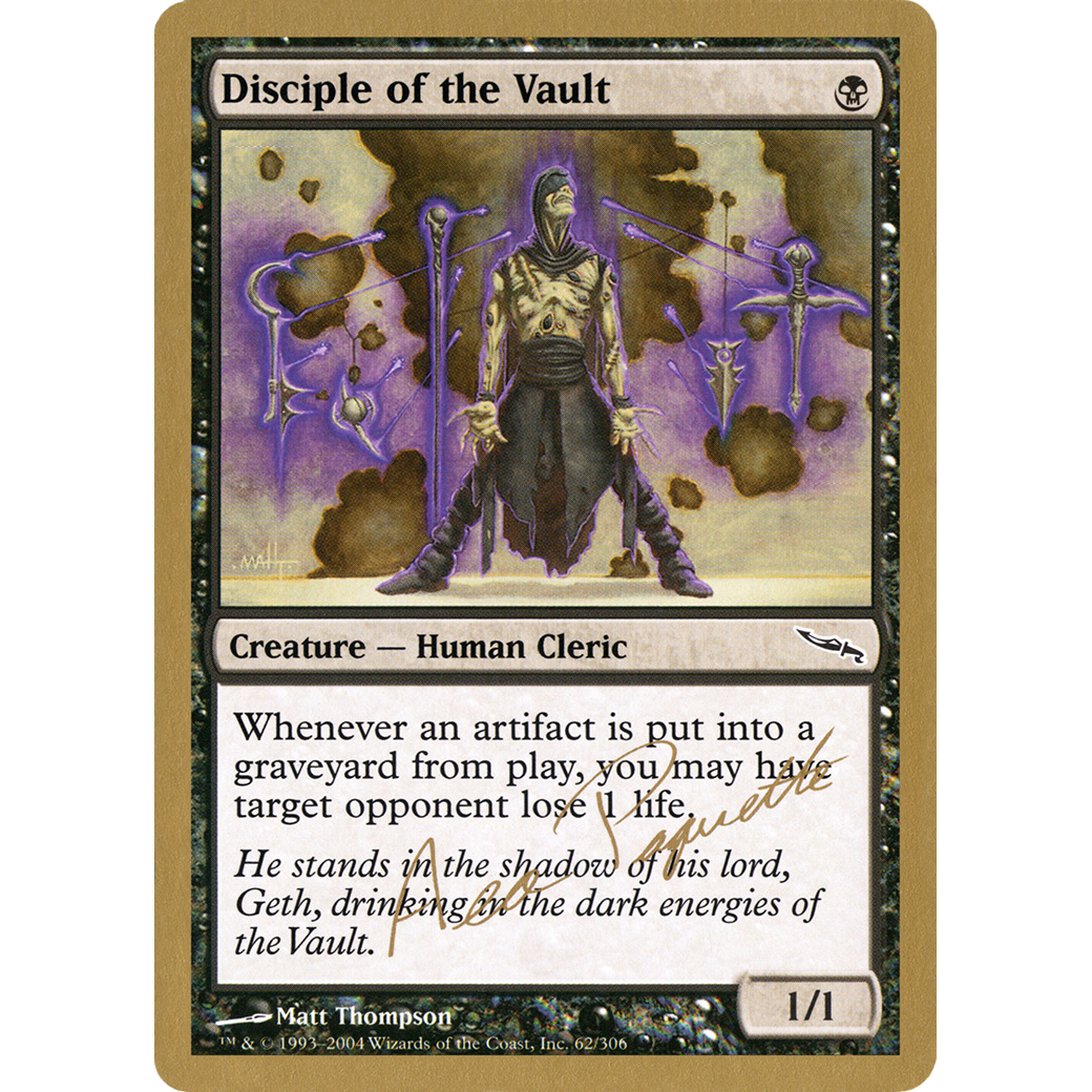 Disciple of the Vault - 2004 Aeo Paquette (MRD) (WCD-) - World Championship Decks 2004