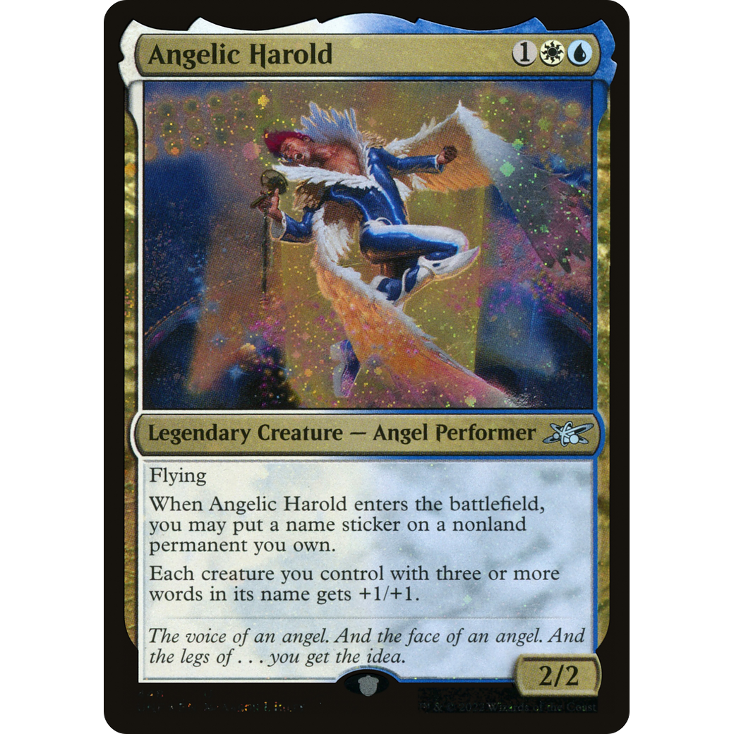 Angelic Harold (Galaxy Foil) (UNF-448) - Unfinity Foil