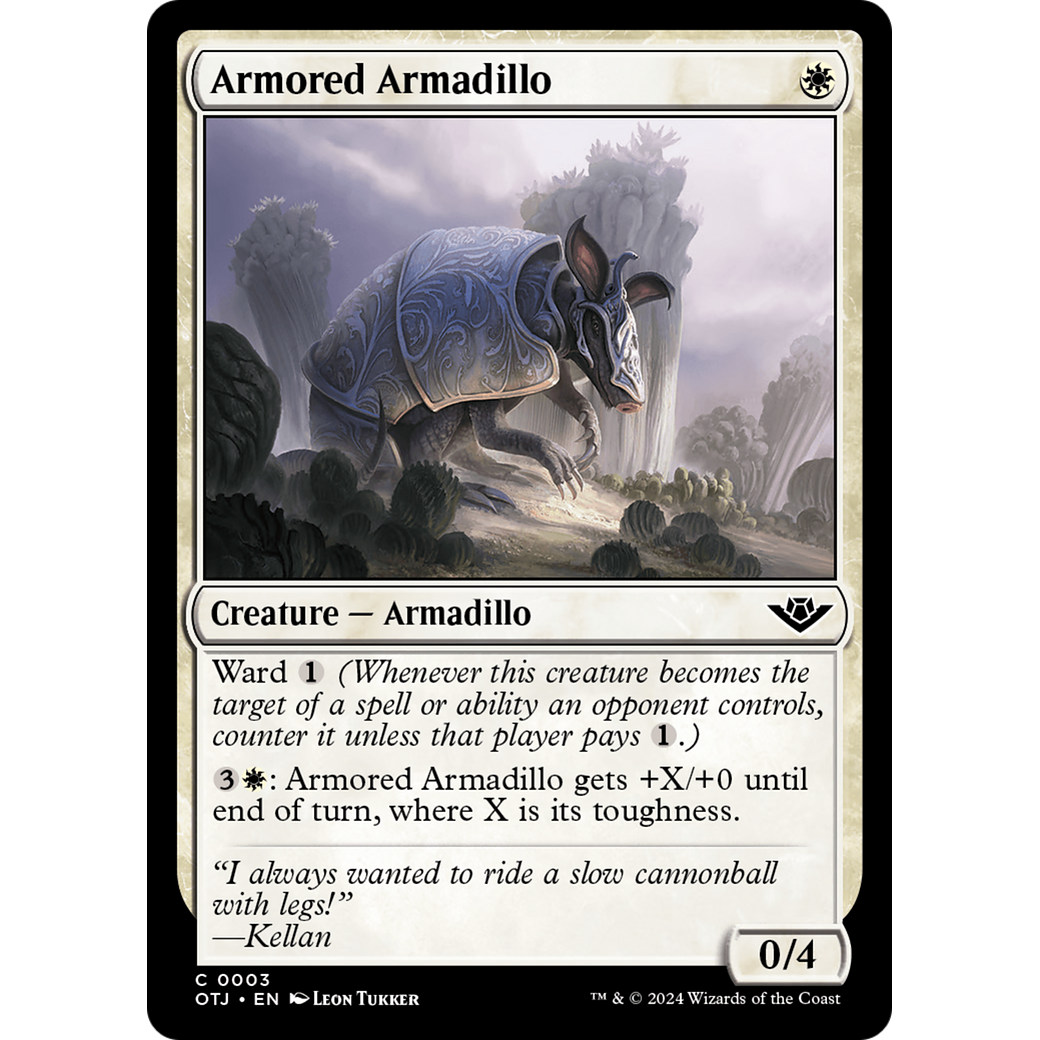 Armored Armadillo (OTJ-003) - Outlaws of Thunder Junction Foil