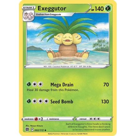 Exeggutor 2/172 - SWSH09 Brilliant Stars Reverse Holofoil