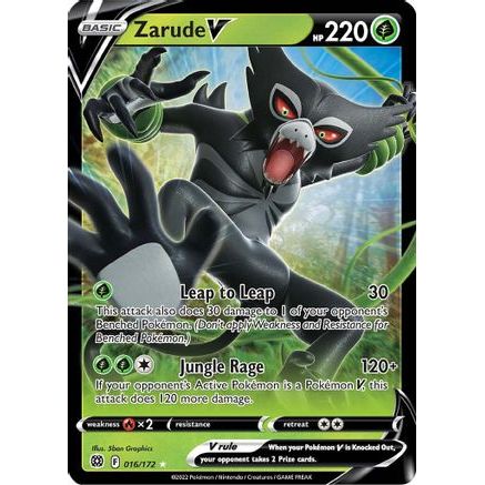 Zarude V 16/172 - SWSH09 Brilliant Stars Holofoil