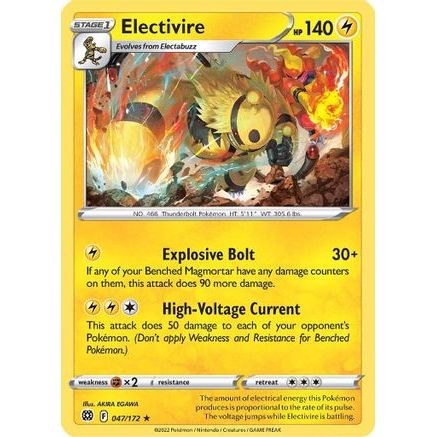 Electivire 47/172 - SWSH09 Brilliant Stars Reverse Holofoil