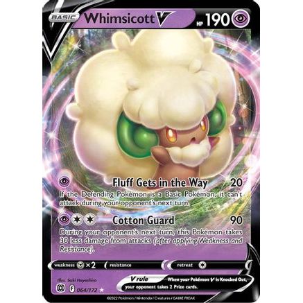 Whimsicott V 64/172 - SWSH09 Brilliant Stars Holofoil