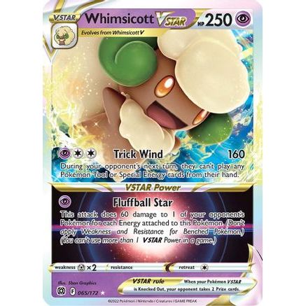 Whimsicott VSTAR 65/172 - SWSH09 Brilliant Stars Holofoil