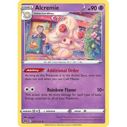 Alcremie 71/172 - SWSH09 Brilliant Stars Reverse Holofoil