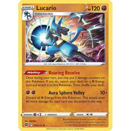 Lucario 79/172 - SWSH09 Brilliant Stars Holofoil