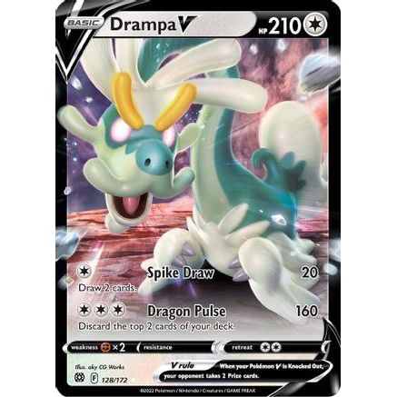 Drampa V 128/172 - SWSH09 Brilliant Stars Holofoil