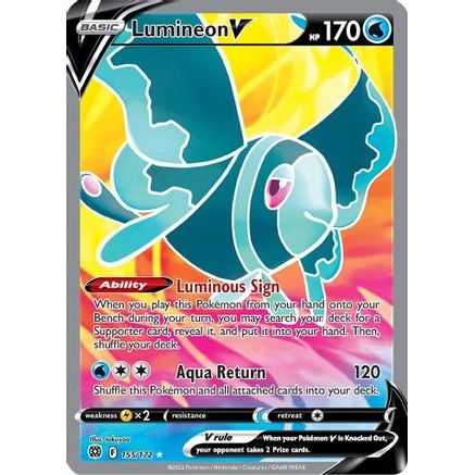 Lumineon V (Full Art) 155/172 - SWSH09 Brilliant Stars Holofoil