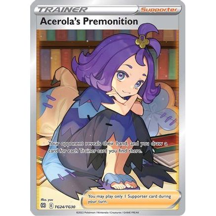Acerola's Premonition TG24/30 - SWSH09 Brilliant Stars Trainer Gallery Holofoil