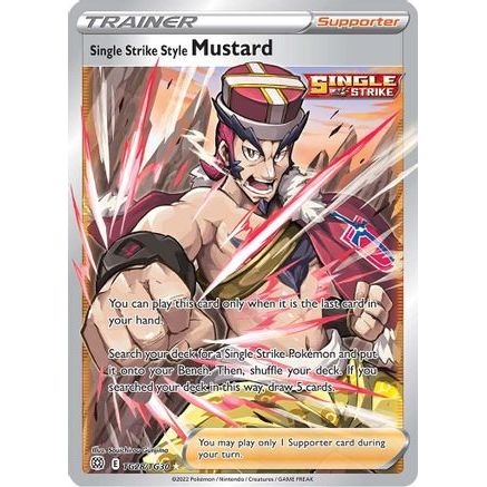 Single Strike Style Mustard TG28/30 - SWSH09 Brilliant Stars Trainer Gallery Holofoil