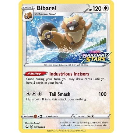 Bibarel - SWSH188 SWSH188/307 - SWSH Sword & Shield Promo Cards Holofoil