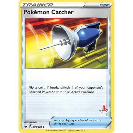 Pokemon Catcher - 175/202 (#54 Cinderace Stamped) - Battle Academy 2022