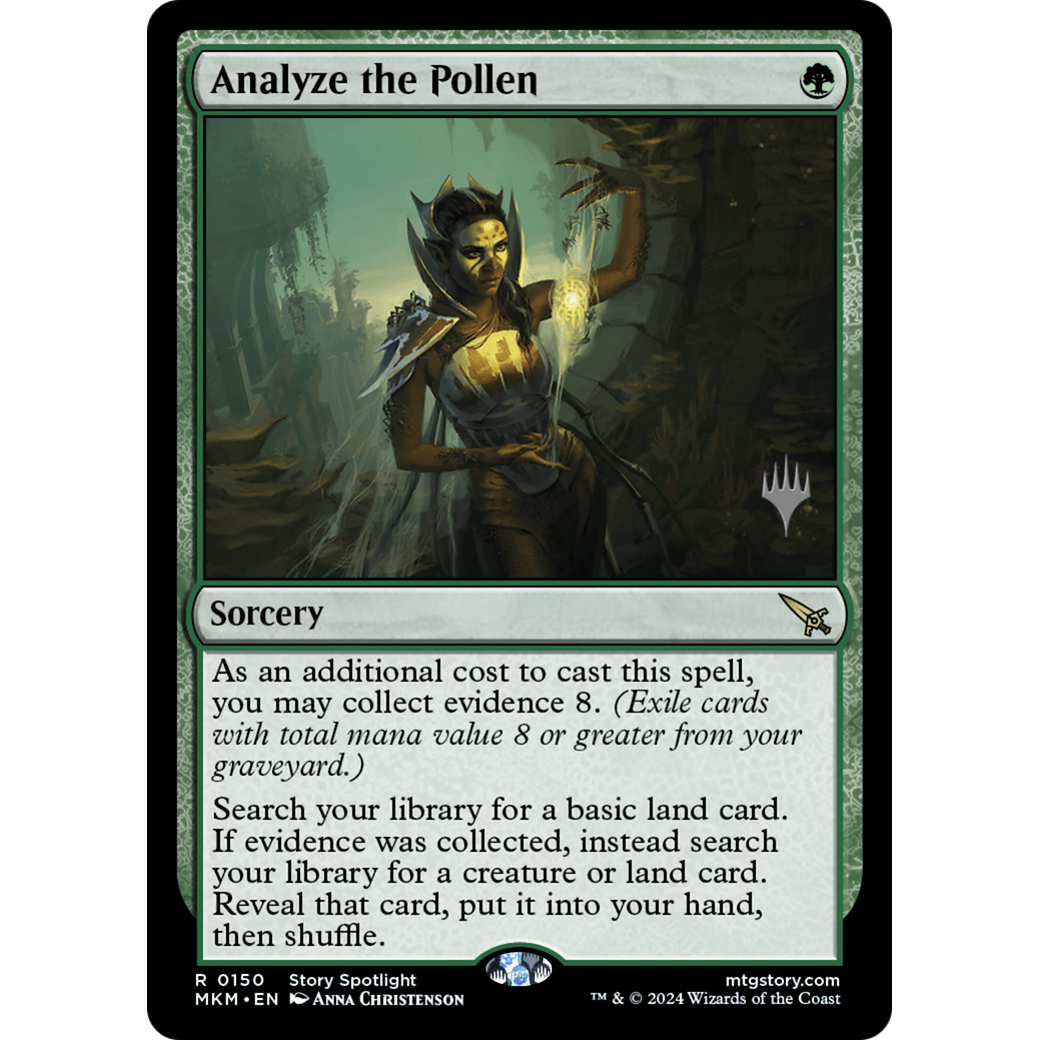 Analyze the Pollen (PPMKM-150P) - Murders at Karlov Manor Promos Foil