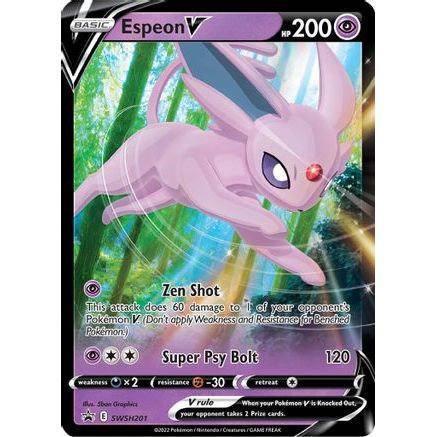 Espeon V - SWSH201 SWSH201/307 - SWSH Sword & Shield Promo Cards Holofoil