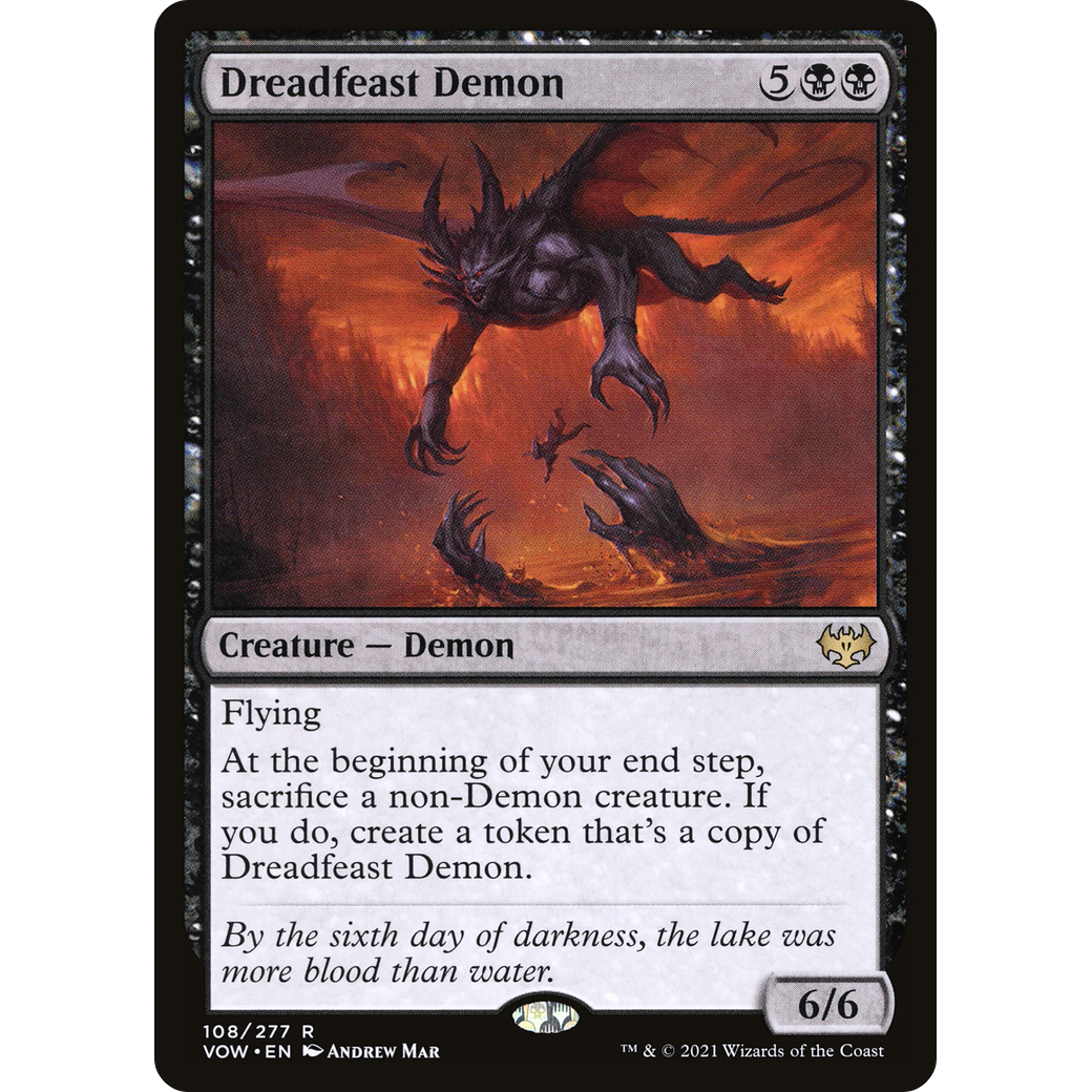 Dreadfeast Demon (VOW-108) - Innistrad: Crimson Vow Foil