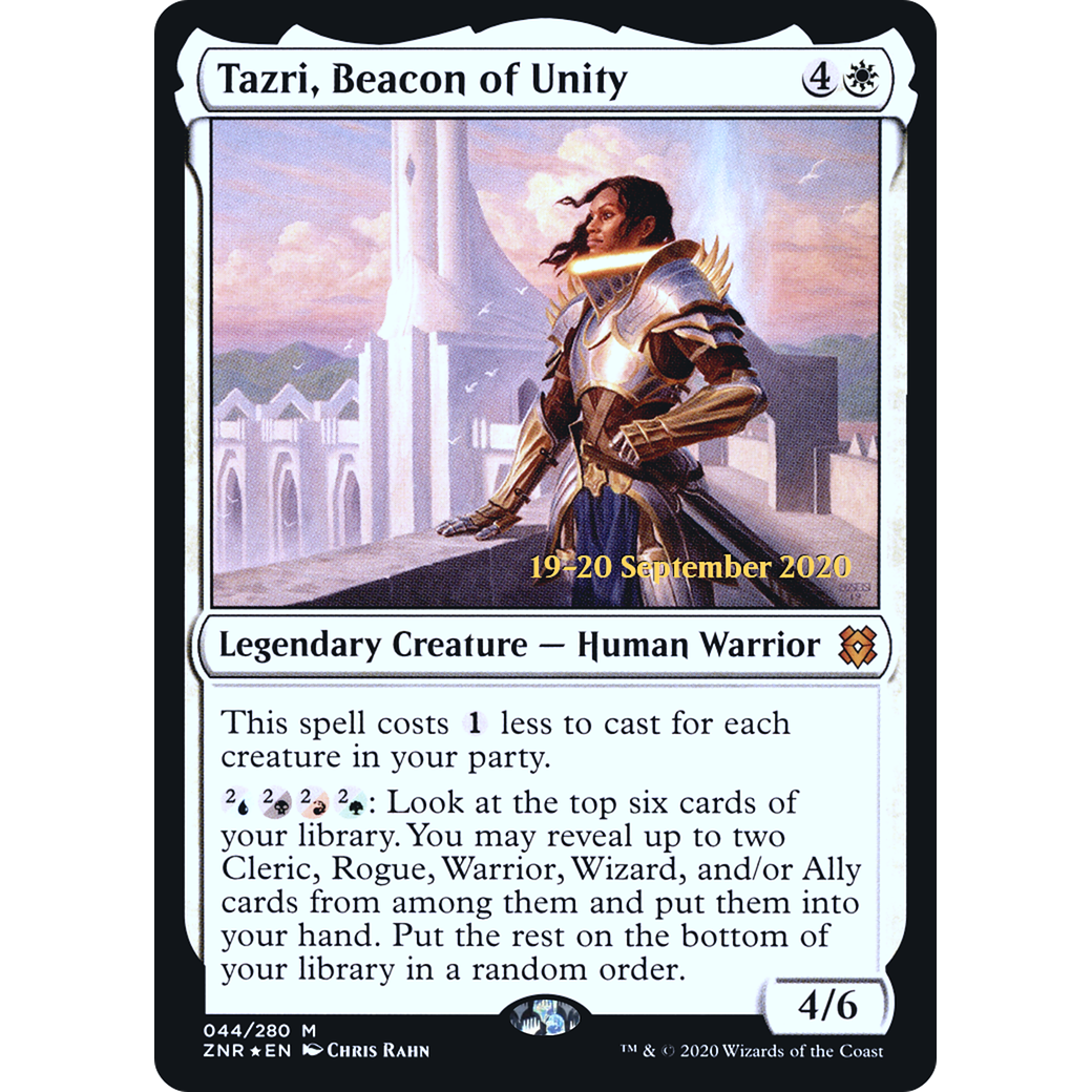 Tazri, Beacon of Unity (PRE-044) - Zendikar Rising Promos Foil
