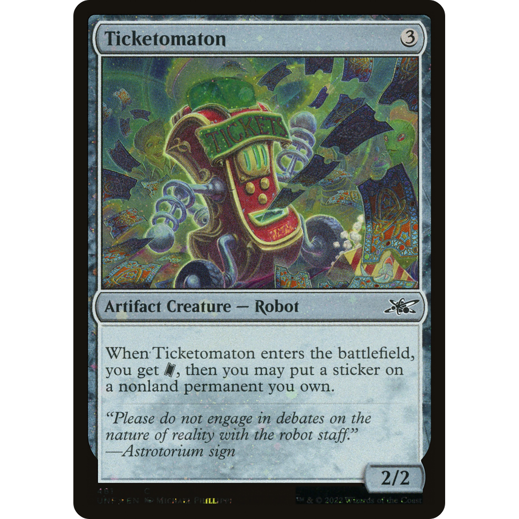 Ticketomaton (Galaxy Foil) (UNF-481) - Unfinity Foil