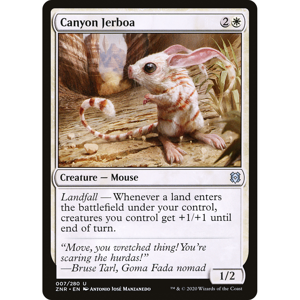 Canyon Jerboa (ZNR-007) - Zendikar Rising