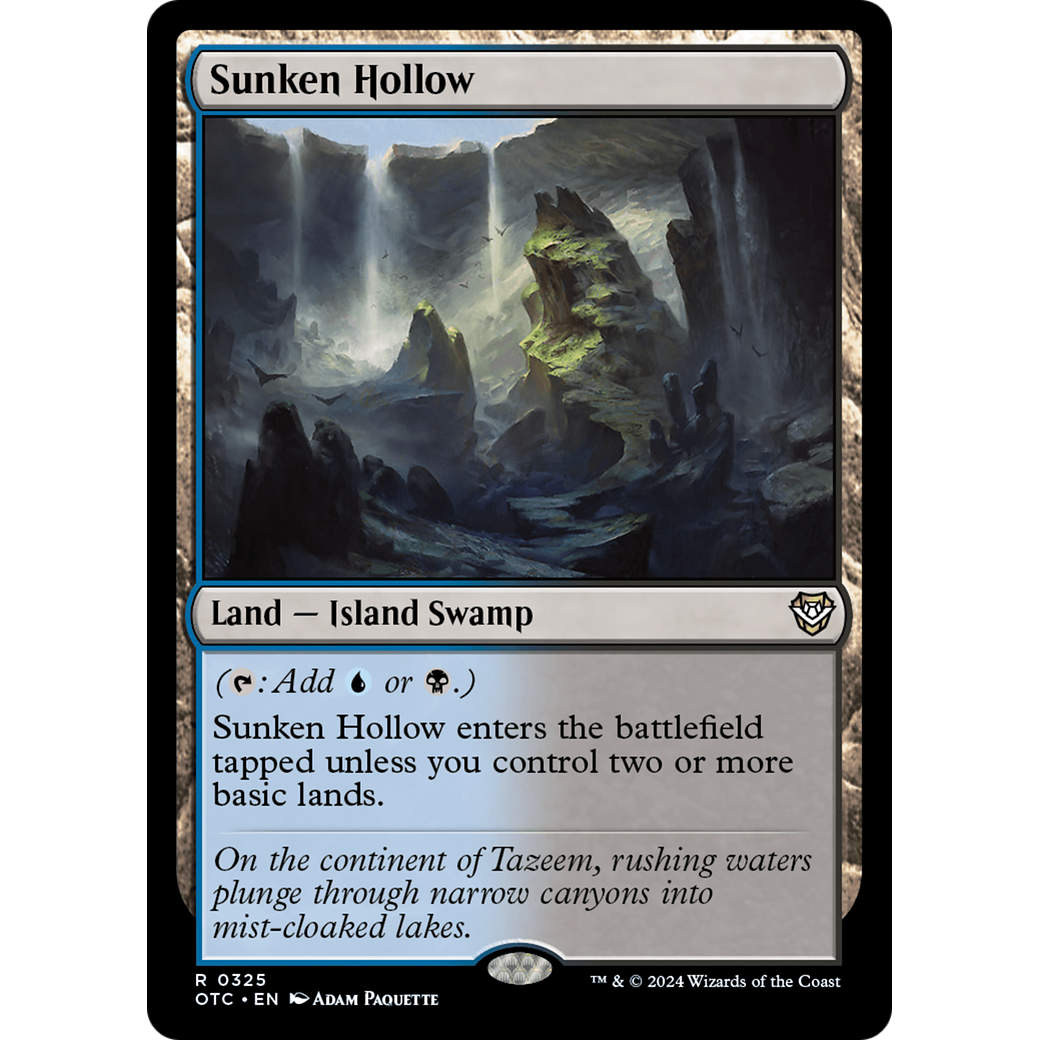 Sunken Hollow (OTC-325) - Outlaws of Thunder Junction Commander