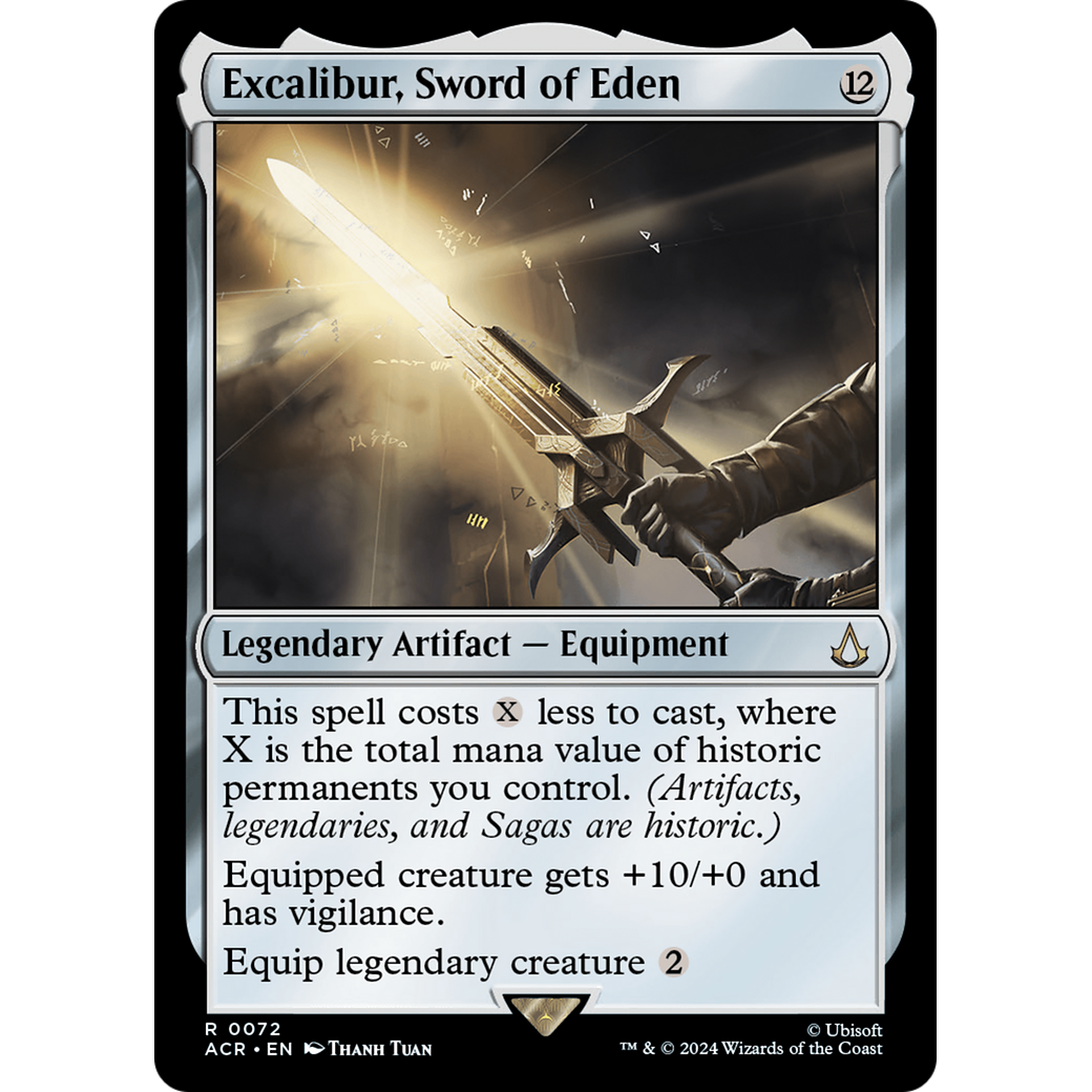 Excalibur, Sword of Eden (ACR-072) - Assassin's Creed Foil