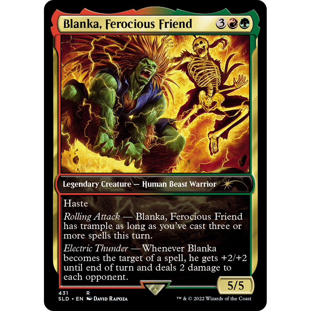 Blanka, Ferocious Friend (SLD-431) - Secret Lair Drop / Blanka, Ferocious Friend