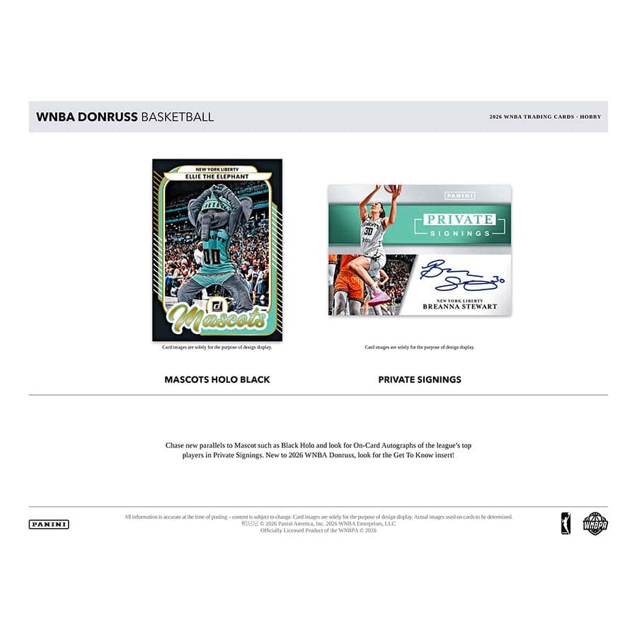 2026 Donruss WNBA Basketball Hobby Box