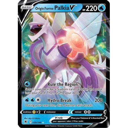 Origin Forme Palkia V 39/189 - SWSH10 Astral Radiance Holofoil