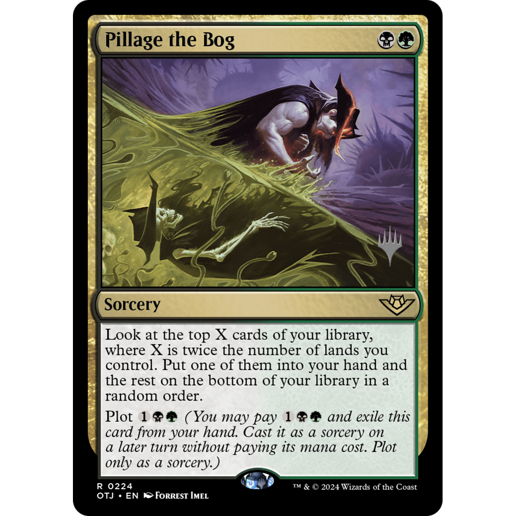 Pillage the Bog (PPOTJ-224P) - Outlaws of Thunder Junction Promos Foil