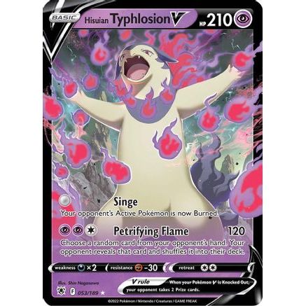 Hisuian Typhlosion V 53/189 - SWSH10 Astral Radiance Holofoil