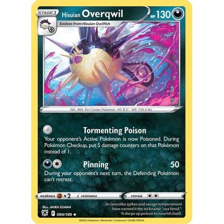 Hisuian Overqwil (90) 90/189 - SWSH10 Astral Radiance Reverse Holofoil