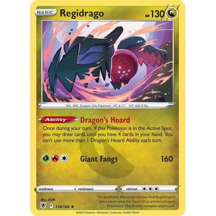 Regidrago 118/189 - SWSH10 Astral Radiance Reverse Holofoil