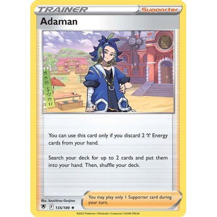 Adaman 135/189 - SWSH10 Astral Radiance Reverse Holofoil