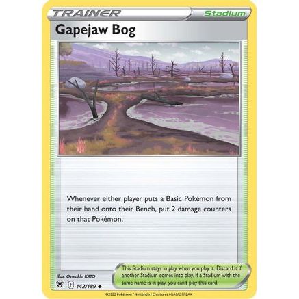 Gapejaw Bog 142/189 - SWSH10 Astral Radiance Reverse Holofoil