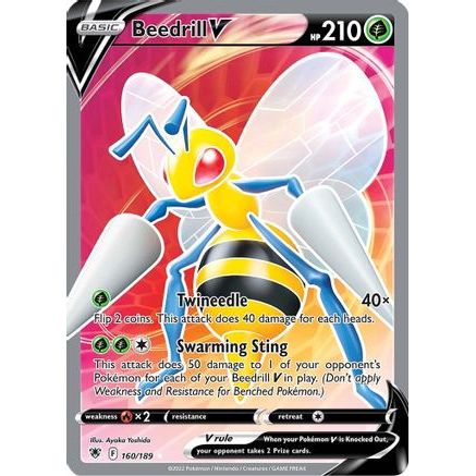 Beedrill V (Full Art) 160/189 - SWSH10 Astral Radiance Holofoil