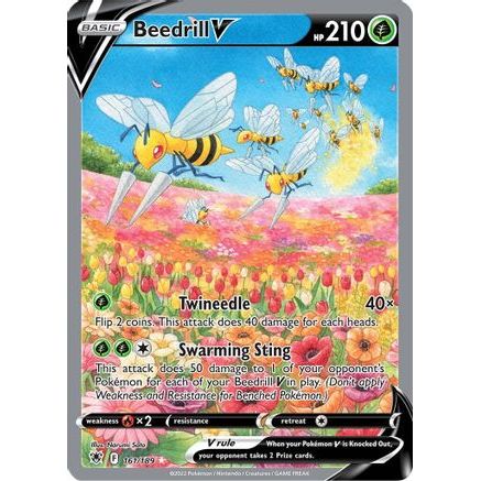 Beedrill V (Alternate Full Art) 161/189 - SWSH10 Astral Radiance Holofoil
