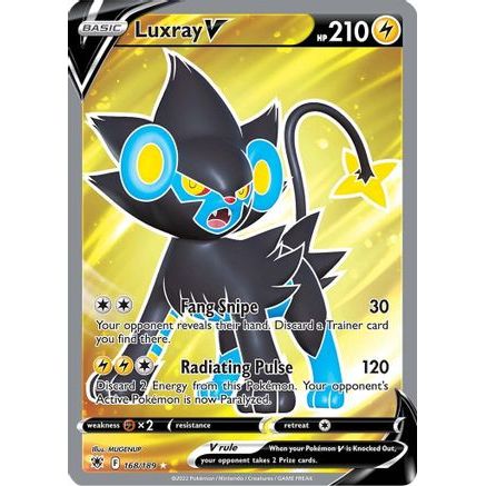 Luxray V (Full Art) 168/189 - SWSH10 Astral Radiance Holofoil