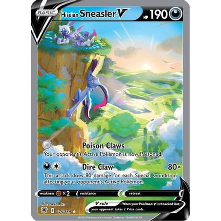 Hisuian Sneasler V (Alternate Full Art) 175/189 - SWSH10 Astral Radiance Holofoil