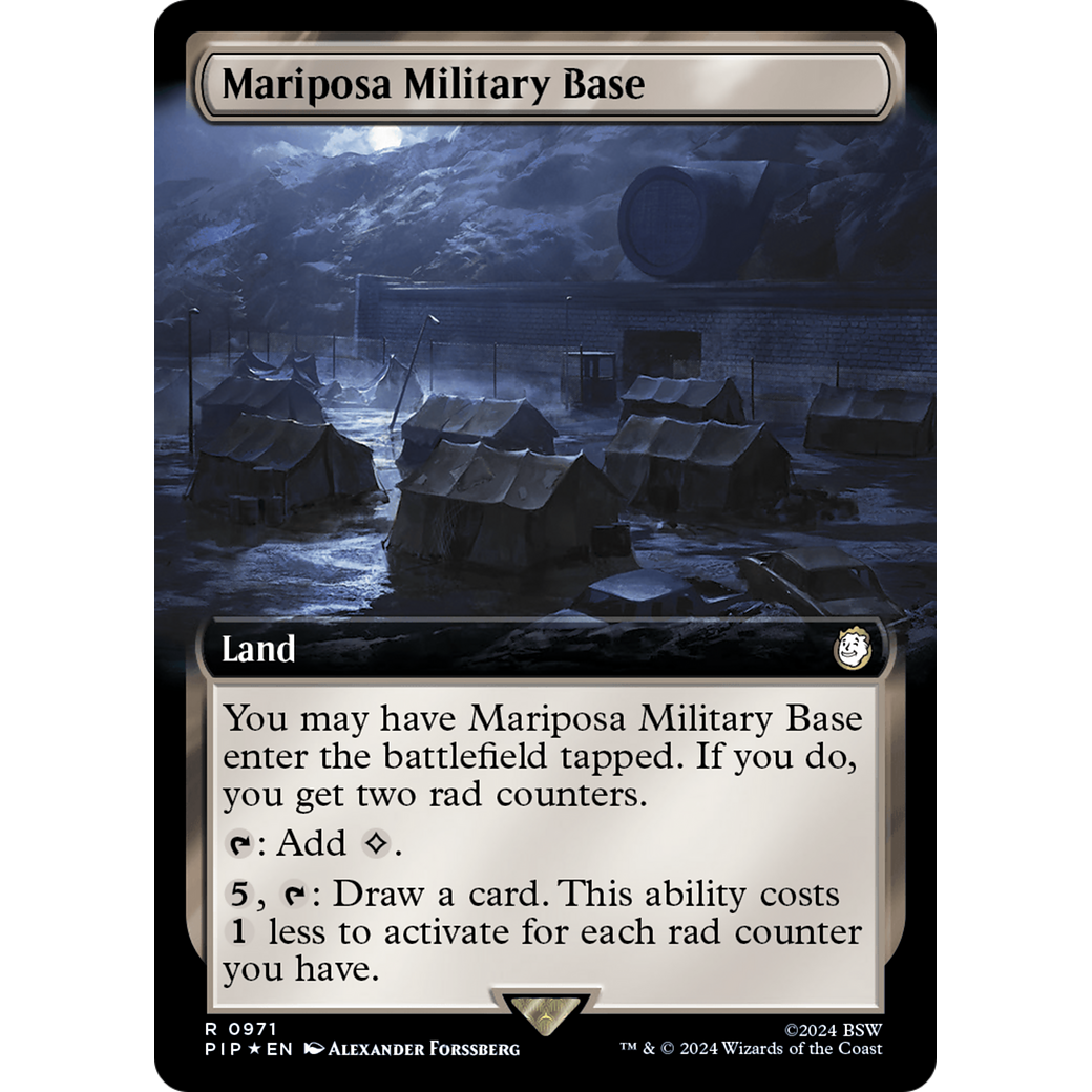 Mariposa Military Base (PIP-971) - Fallout: (Extended Art) Foil