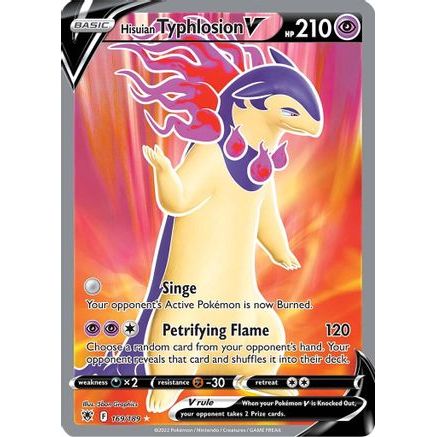 Hisuian Typhlosion V (Full Art) 169/189 - SWSH10 Astral Radiance Holofoil