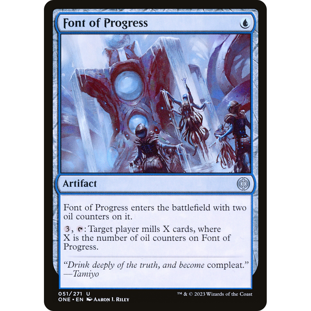 Font of Progress (ONE-051) - Phyrexia: All Will Be One Foil