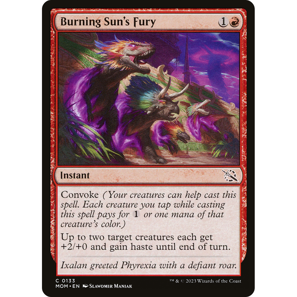 Burning Sun's Fury (MOM-133) - March of the Machine