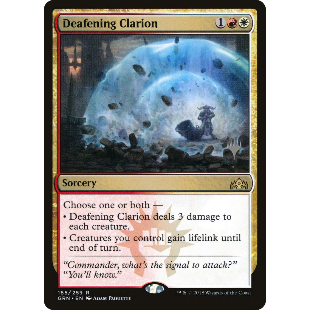 Deafening Clarion (PPTHB-165) - Guilds of Ravnica Promos Foil