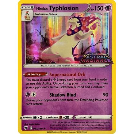 Hisuian Typhlosion - 052/189 (GameStop Exclusive) 52 - Miscellaneous Cards & Products Holofoil