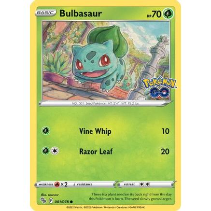 Bulbasaur 1/78 - Pokemon GO Reverse Holofoil