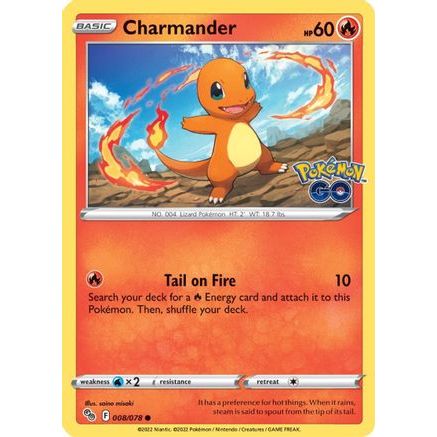 Charmander 8/78 - Pokemon GO Reverse Holofoil