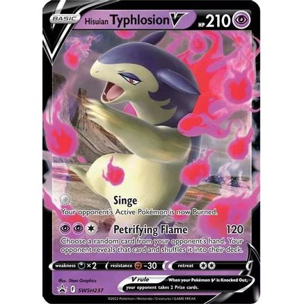 Hisuian Typhlosion V - SWSH237 SWSH237/307 - SWSH Sword & Shield Promo Cards Holofoil