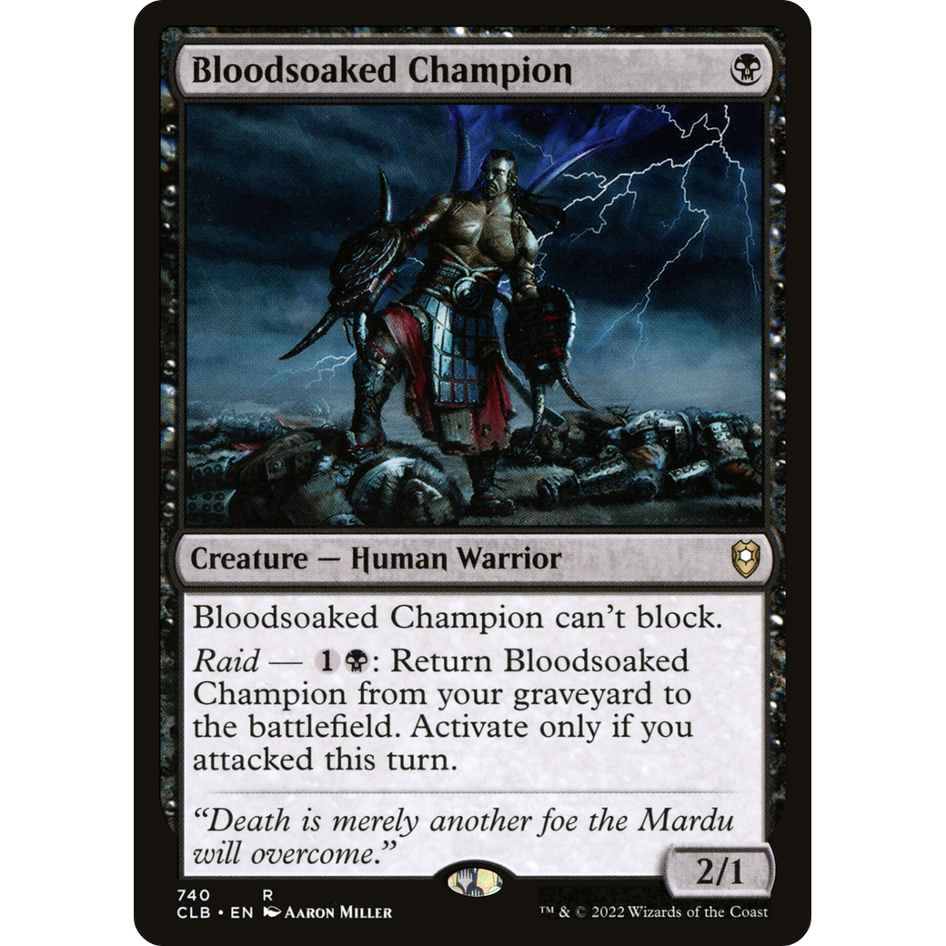 Bloodsoaked Champion (CLB-740) - Commander Legends: Battle for Baldur's Gate