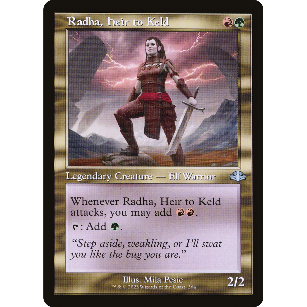 Radha, Heir to Keld (Retro Frame) (DMR-364) - Dominaria Remastered